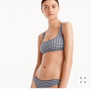 Ghingham navy blue bikini bottom.